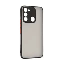 Чехол-накладка для TECNO Spark Go 2022 (KG5), Frosted Matte, черный, противоударный чехол с защитой всего корпуса, термополиуретан TPU + поликарбонат PC, ArmorStandart (ARM72392)