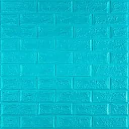 3D панель самоклеящаяся 700х770х5мм кирпич Бирюза (002-5) SW-00000084