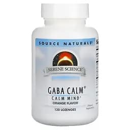 Амінокислота Source Naturals Serene Science GABA Calm Mind, 120 льодяників - Апельсин