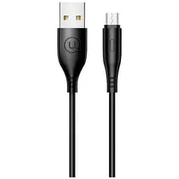 Кабель Usams US-SJ268 U18 Round Micro cable 1m Black