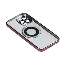 Магнітний чохол XON PhoneCase Magnetic для iPhone 12 Pro Max (PCMC1112400P 8260) Рожевий/Прозорий - мініатюра 2