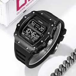 Наручний годинник чоловічий 2296BTBKBK Bright Black Skmei acs0030045 - мініатюра 5