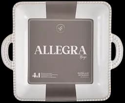 Форма Limited Edition Allegra Biege квадратна кам'яна кераміка 31.5х26х6 см (GJH011-31-2-129) - мініатюра 2
