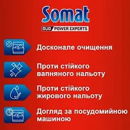 Таблетки для посудомийної машини Somat All in 1 Extra 85 шт. - мініатюра 5
