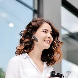Bluetooth гарнітура Borofone BC36 Lucky Чорний - мініатюра 4