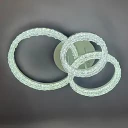 Люстра стельова Linisoln 78202/1+1+1 метал, акрил LED 100Вт 21см 64*50см - мініатюра 3