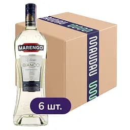 Упаковка вермуту Marengo Bianco Classic білий десертний 16% 6 л (1 л х 6 шт.)