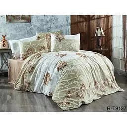 Комплект постільної білизни TAG Tekstil з компаньйоном 1.5-спальний 000210519 (R-T9137)