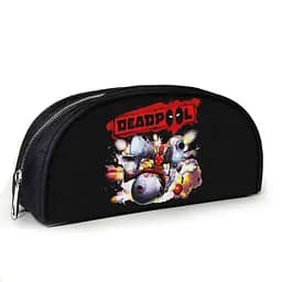 Пенал школьный с принтом Дэдпул 23х10х8 см с принтом для мальчика (3995)