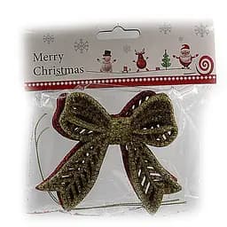 Прикраса ялинкова Бант, OPP, 2 шт.