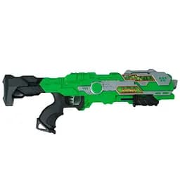 Набір героя 893-3 Супергерой з автоматом, м'якими патронами, орбізами, маскою та мішенями, зелений колір