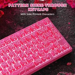 Ігрова дротова магнітна клавіатура Attack Shark R82 / Дротове підключення / Magnetic Switch / Pink - мініатюра 3
