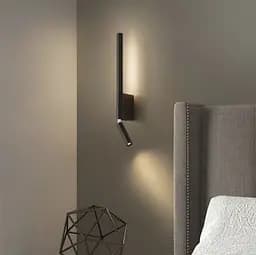 Бра Mantra Torch у чорному кольорі Line F WS 1G BK - мініатюра 4