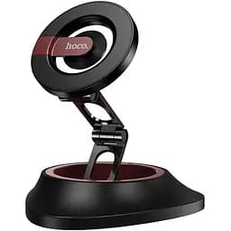 Автодержатель Hoco H90 Tower magnetic (приборная панель) Черный / Красный