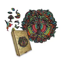 Пазл деревянный Дерево Жизнь, А5, Картонная коробка 35 элементов