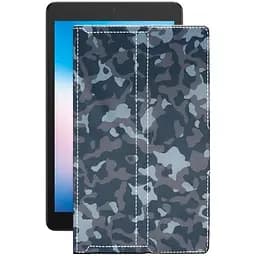 Чехол StatusCASE из экокожи для планшета Alcatel 3T 8 2020 Хаки-синий