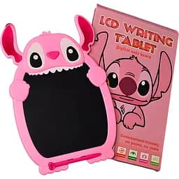 Детский планшет для рисования цветной LCD 8.5" Стич розовый (8067)