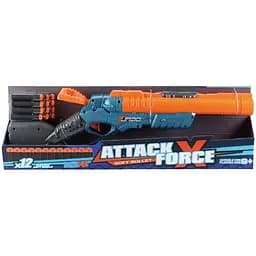 Іграшкова рушниця Turbo Attack Force з подвійним дулом та м'якими набоями 12 шт. (ВТ333) - мініатюра 2