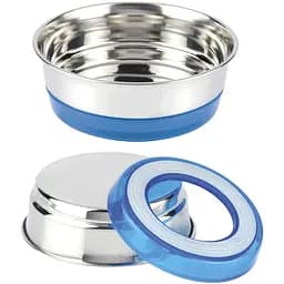 Миска для собак и кошек Croci Neon 0.2 л 12 см синяя