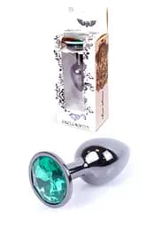 Анальная пробка Jawellery Dark Silver PLUG Green Boss Series 64-00033 98288