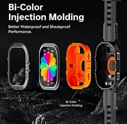 Смарт-годинник Oukitel BT-20 IP68 AMOLED Black-Orange - мініатюра 11