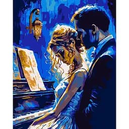 Картина по номерам Santi Пианистка 40х50 см