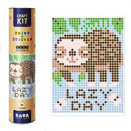 Картина за номерами стікерами Умняшка, Ленівець, у тубусі (1821)