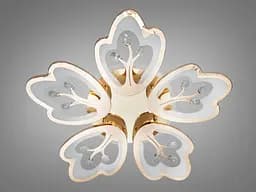 Стельова LED люстра Diasha 8148/5G золото, квітка, 90 Вт, 65 см, 12-17m2 - мініатюра 4