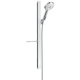 Душовий набір Hansgrohe Raindance Select 120/90 см 3Jet EcoSmart 9л/хв White/Chrome 27649400, Хром