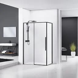 Душова кабіна Eger A Lany 120x80 з піддоном 599-550 Black - мініатюра 2