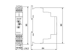 Реле часу багатофункціональне NTE9‑M2 AC/DC 12‑240V АСКО‑УКРЕМ (A0010240006) - мініатюра 6