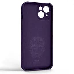 Силиконовый чехол для Apple iPhone 14, Icon Ring, фиолетовый, панель-накладка, с кольцом-подставкой на 360°, противоударный, возможность использования магнитных держателей, ArmorStandart (ARM68690) - мініатюра 2