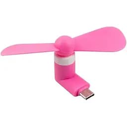 Вентилятор мобильный Type-C розовый