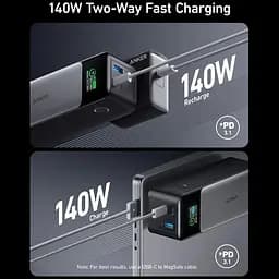 Універсальна мобільна батарея Anker PowerCore 737 GaNPrime 24000 mAh 140W Black (A1289011) - мініатюра 2