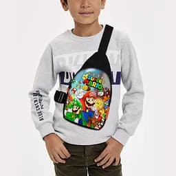 Сумка через плечо детская Супер Марио 29х17 см сумка слинг для мальчика (02166)