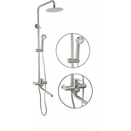 Душова система Germece з довгим виливом 30 см 72403-2 нержавіюча сталь, Нержавіюча сталь