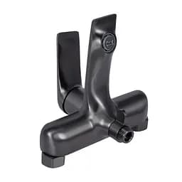 Змішувач для ванни Qtap Vlasta New (з душовим гарнітуром) QTVLA259GMB45643 Gunmetal Black PVD Шліфований чорний хром - мініатюра 6