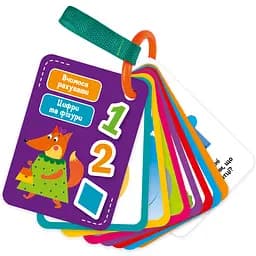 Картки на ремені Vladi Toys Цифри та фігури укр. мова (VT2000-11)