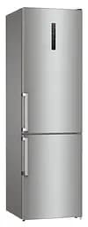 Холодильник з нижньою морозильною камерою Gorenje NRC6204SXL5M Сріблястий (NRC6204SXL5M) - мініатюра 2