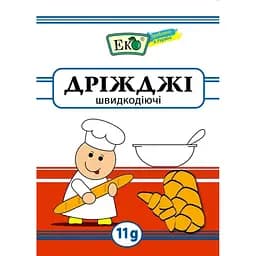Дрожжи Эко хлебопекарные сухие активные 11 г (324327)