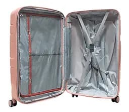 Валіза велика L поліпропілен Milano bag 0306 76×49×31см 82л Рожевий - мініатюра 4