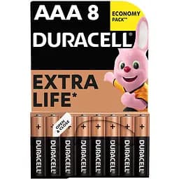 Щелочные батарейки мизинчиковые Duracell 1.5 V AAA LR03/MN2400, 8 шт. (706051)