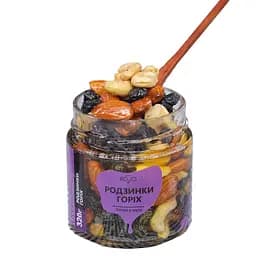 Мед Newtea Родзинки-горіхи 320 г