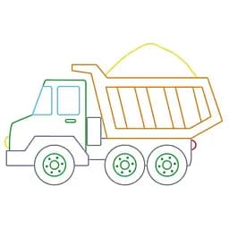 Розмальовка з підказкою Видавництво Ранок Великі машини (С560009У) - мініатюра 5