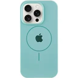 Чохол Epik Silicone Case Full Protective AA with MagSafe для Apple iPhone 16 Pro 6.3 Бірюзовий/Marine Green
