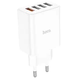 Мережевий зарядний пристрій Hoco C102A Fuerza QC3.0 White (777713) [81001]