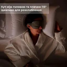 Ортопедична подушка двоярусна DuoRelax 40×68 см, з наповнювачем з поліефірного волокна, біла - мініатюра 7