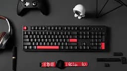 Клавіатура механічна X3 104Key, Keychron Red, USB-A, QMK/VIA, Hot-Swap, EN/UKR, RGB, чорний Lemokey teh0013912 - мініатюра 3