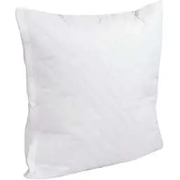 Чохол на подушку Руно Ромб на блискавці стьобаний мікрофайбер 70х70 см білий (384.52У_ромб)