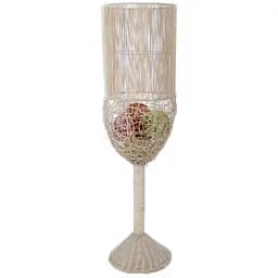 Торшер напольный ваза из лозы BKL-304F/4